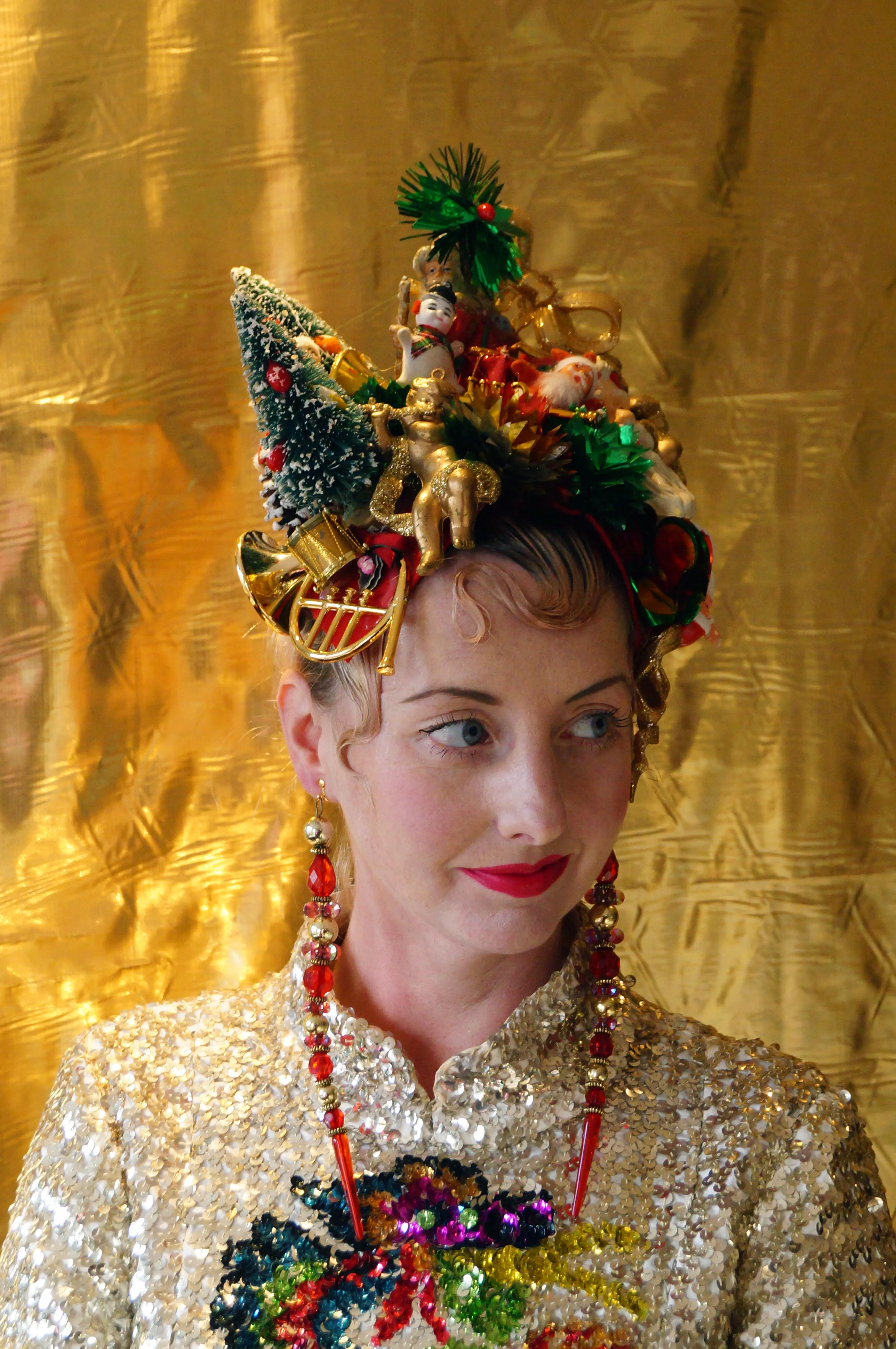 Kitsch Collection Vintage Traditional Christmas Baubles Headpiece