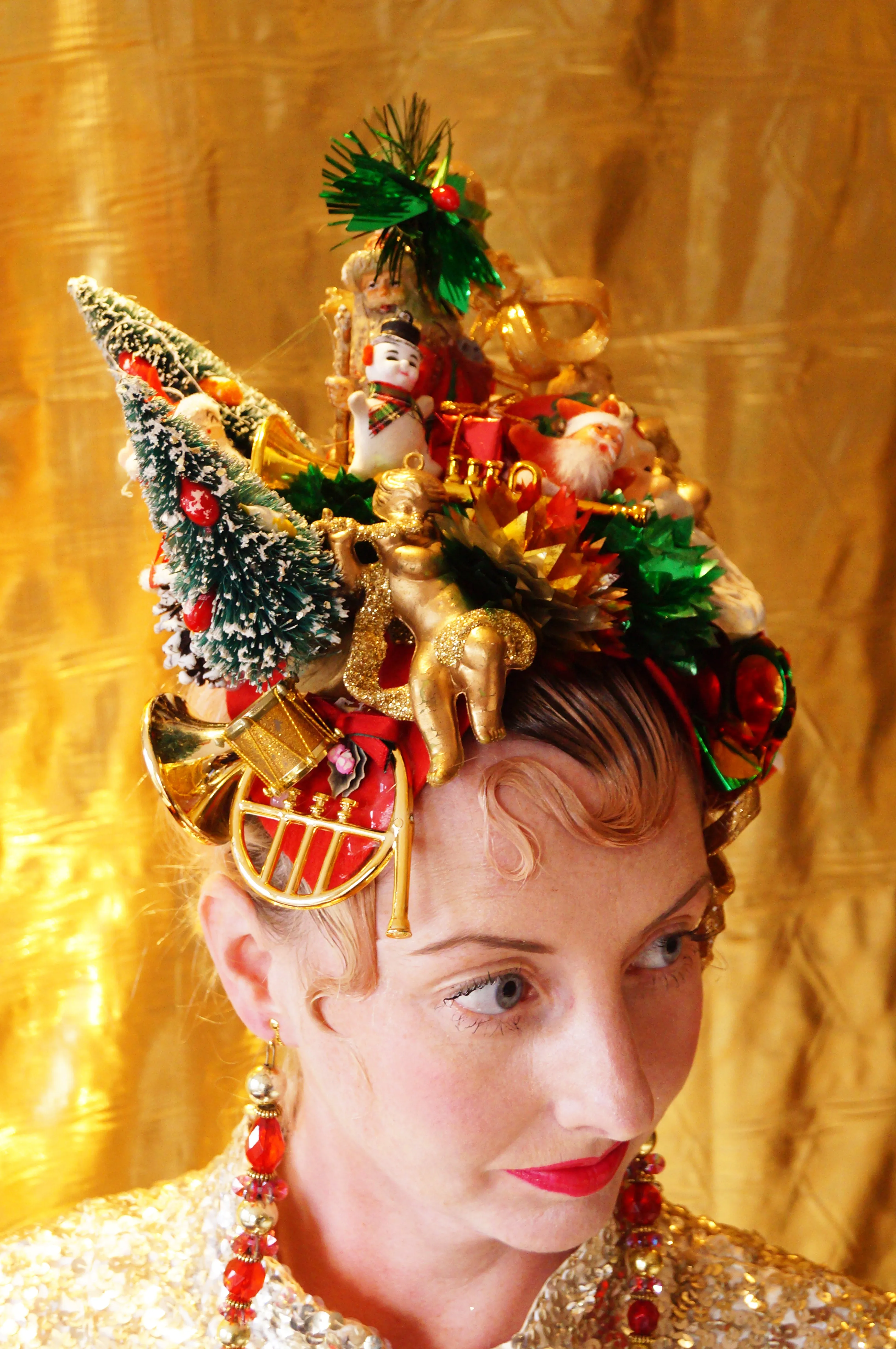 Kitsch Collection Vintage Traditional Christmas Baubles Headpiece