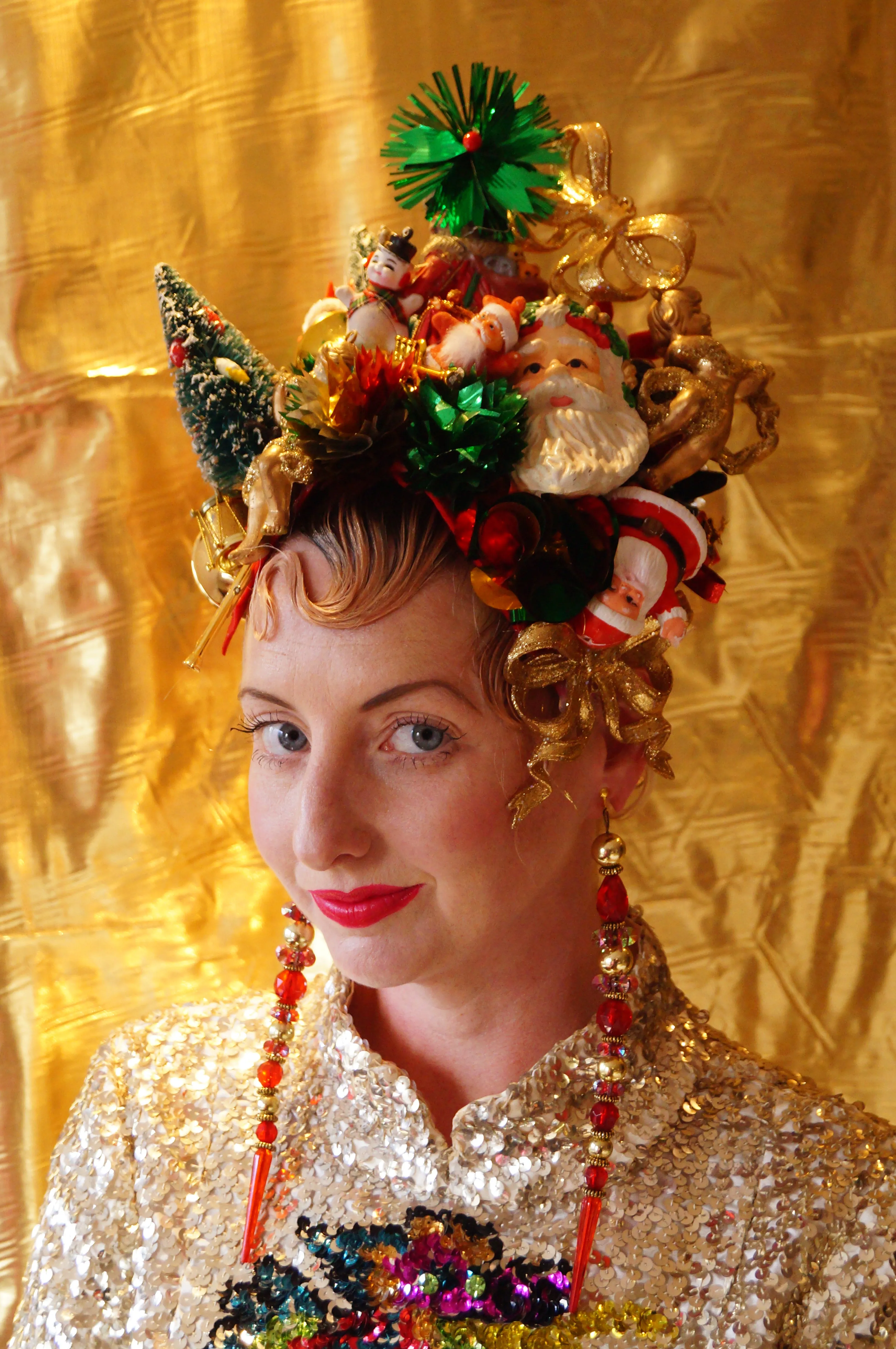 Kitsch Collection Vintage Traditional Christmas Baubles Headpiece