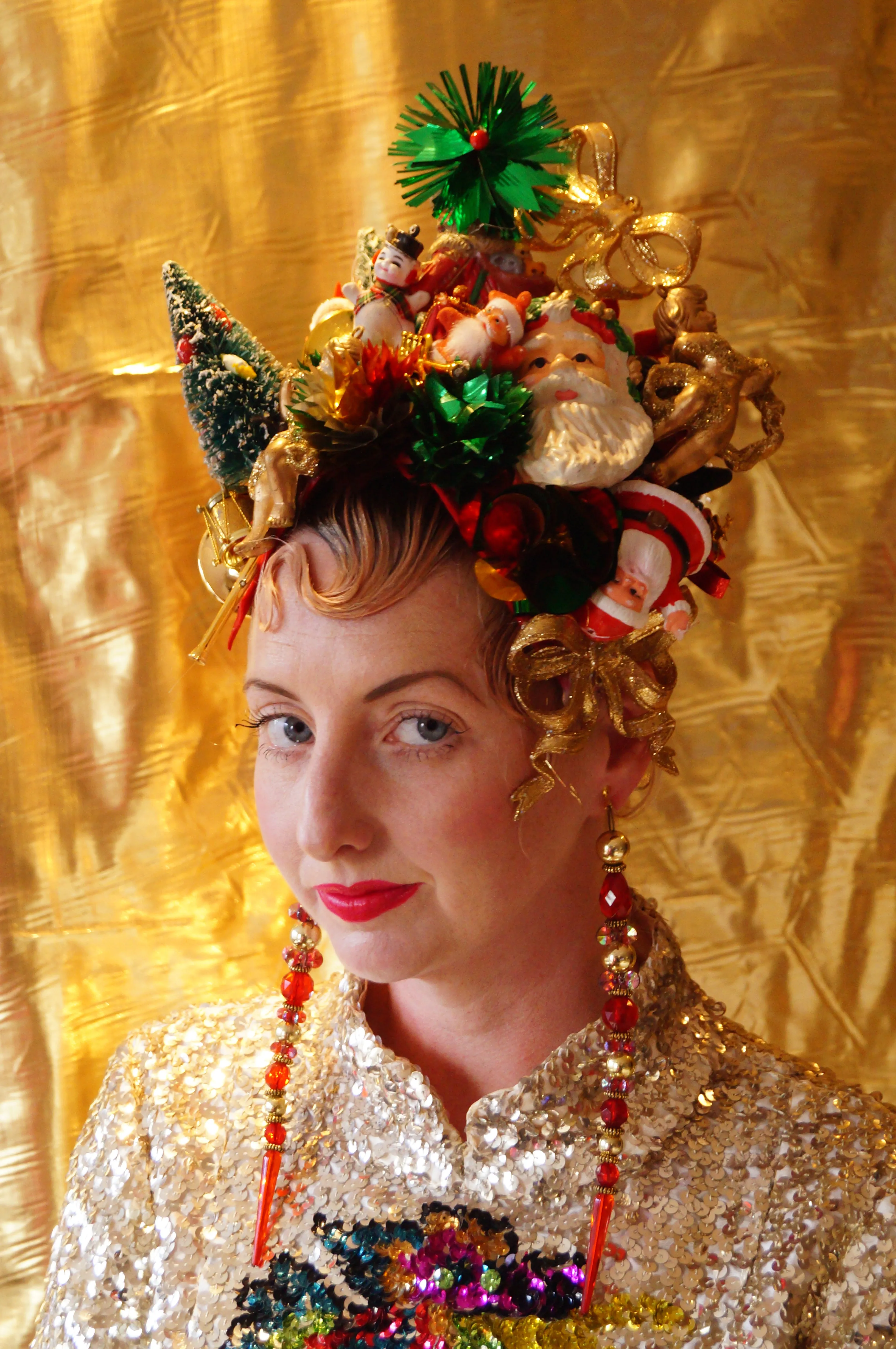 Kitsch Collection Vintage Traditional Christmas Baubles Headpiece