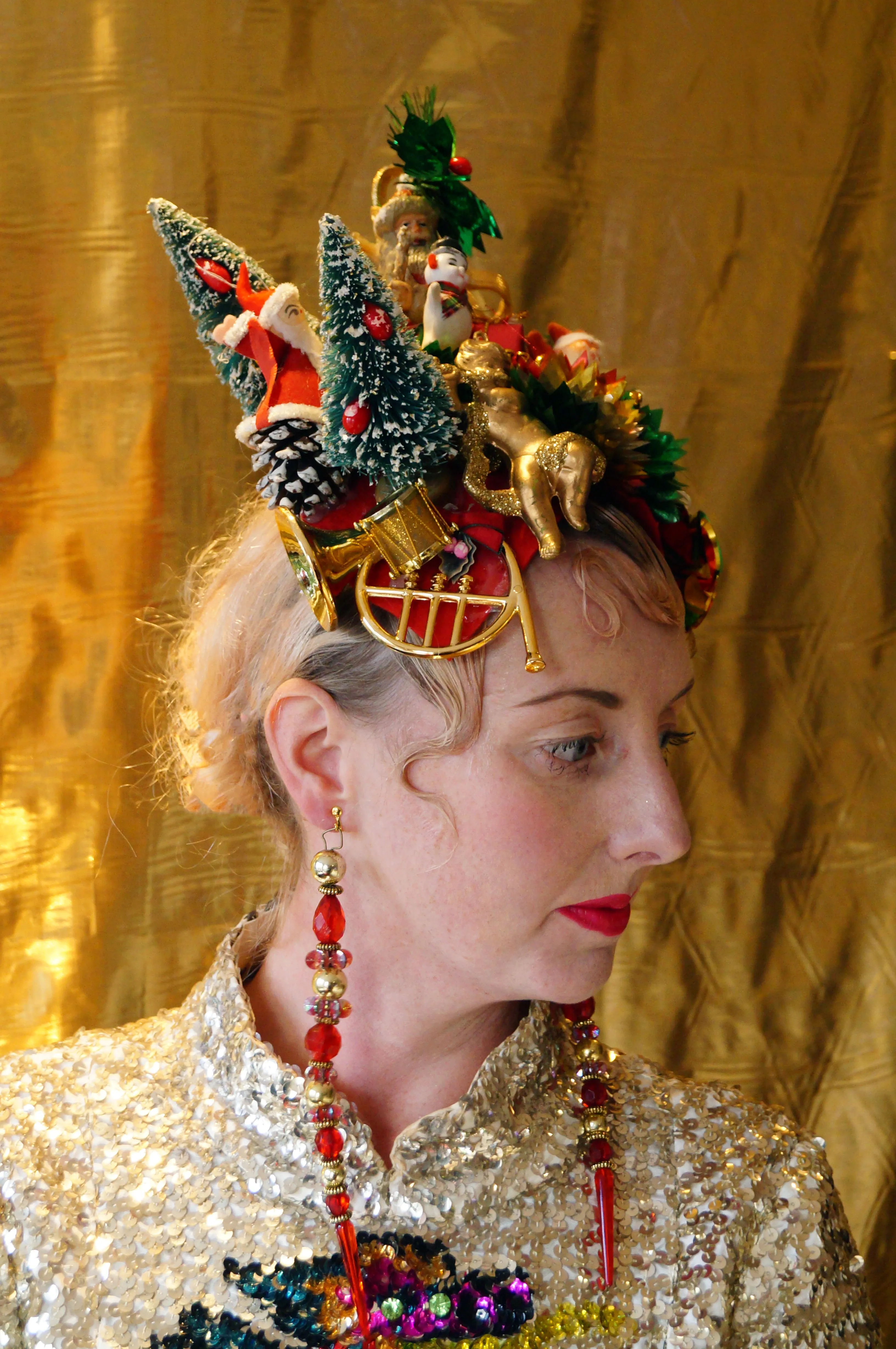 Kitsch Collection Vintage Traditional Christmas Baubles Headpiece