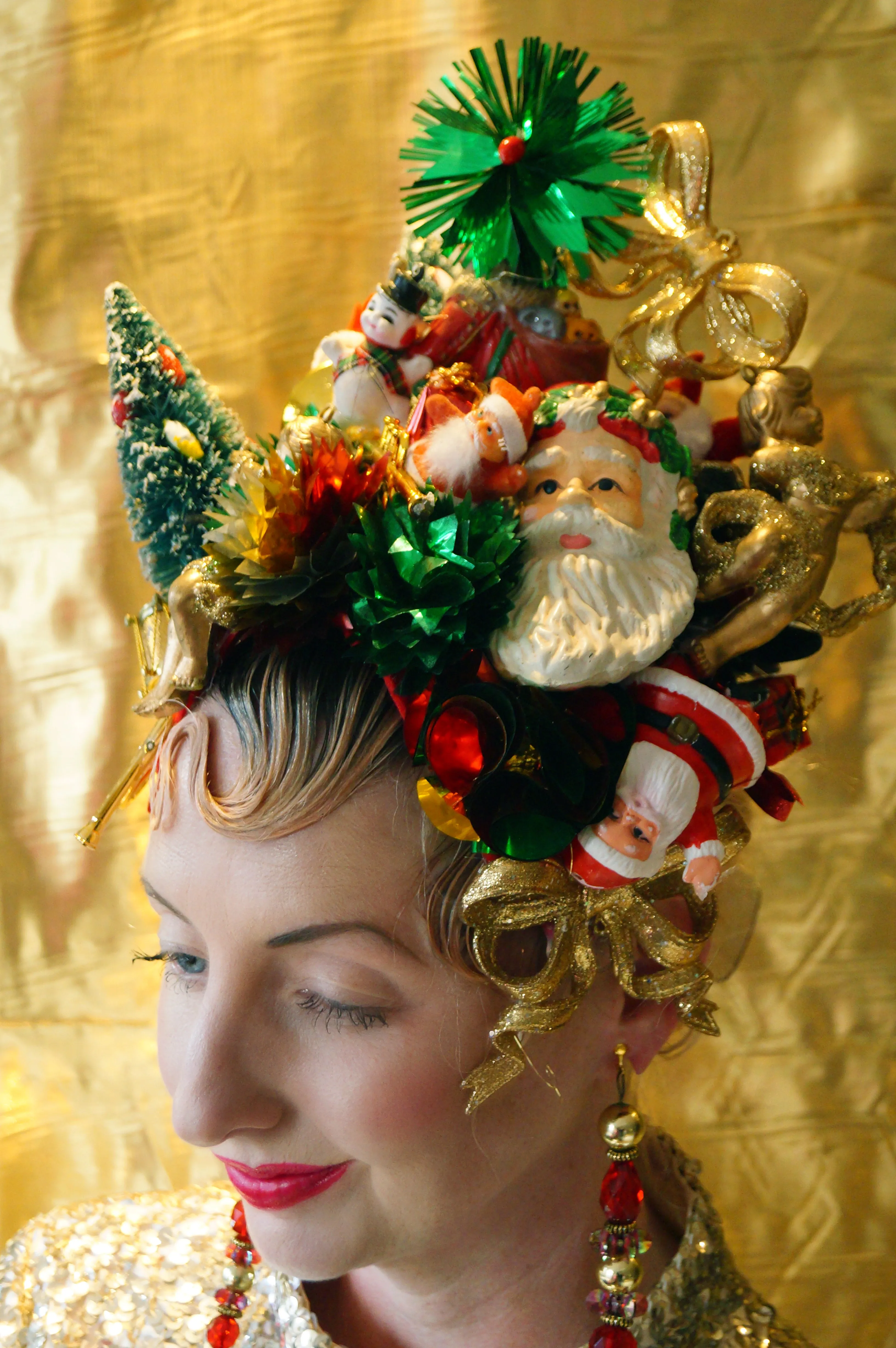 Kitsch Collection Vintage Traditional Christmas Baubles Headpiece