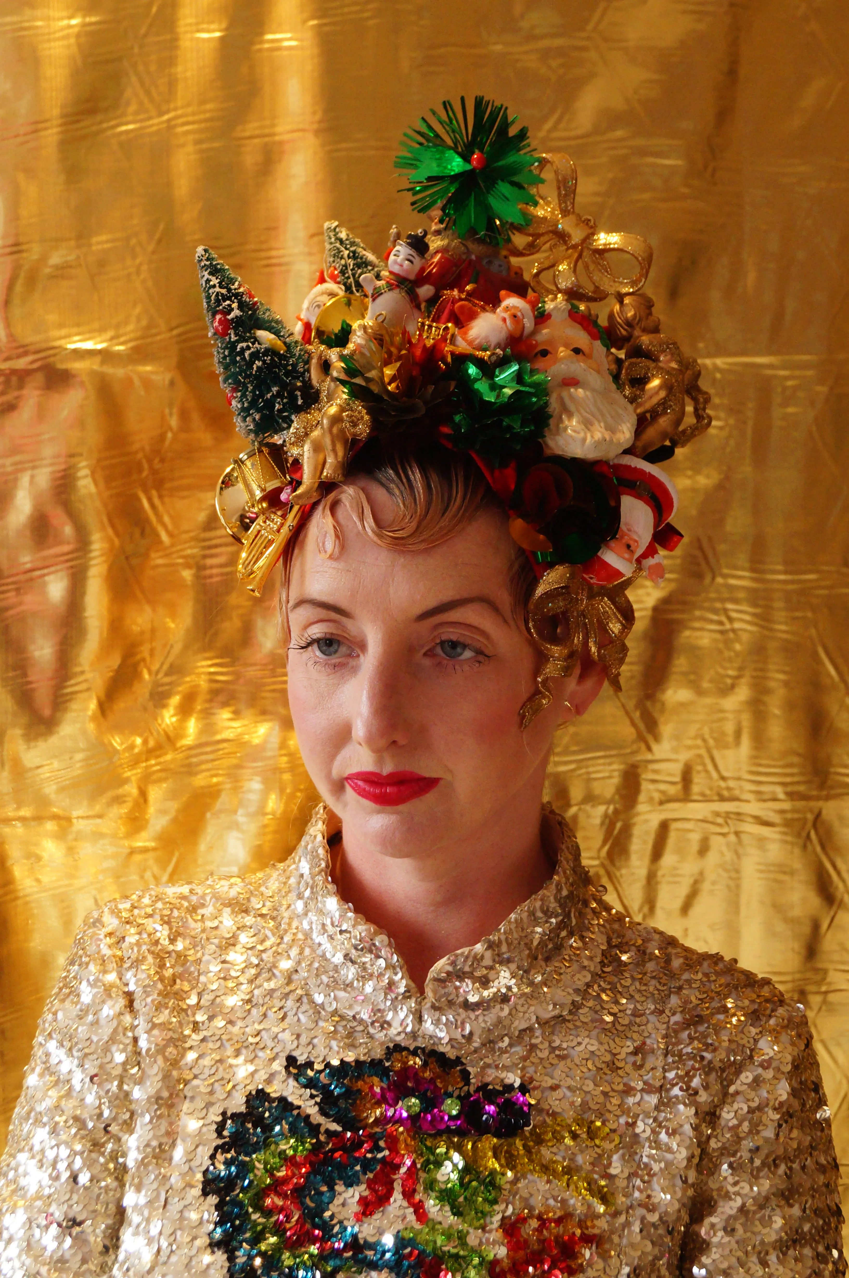 Kitsch Collection Vintage Traditional Christmas Baubles Headpiece
