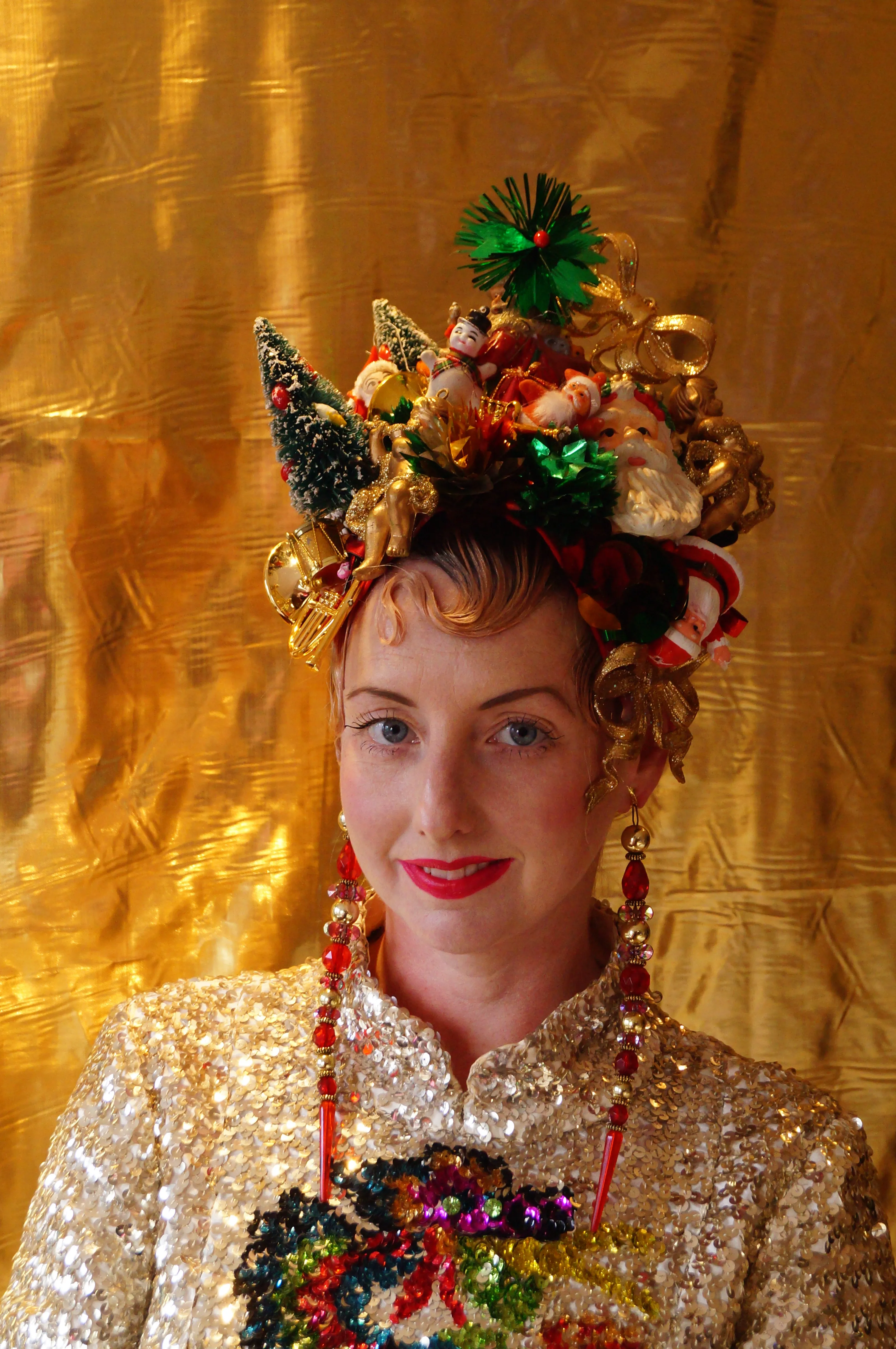 Kitsch Collection Vintage Traditional Christmas Baubles Headpiece