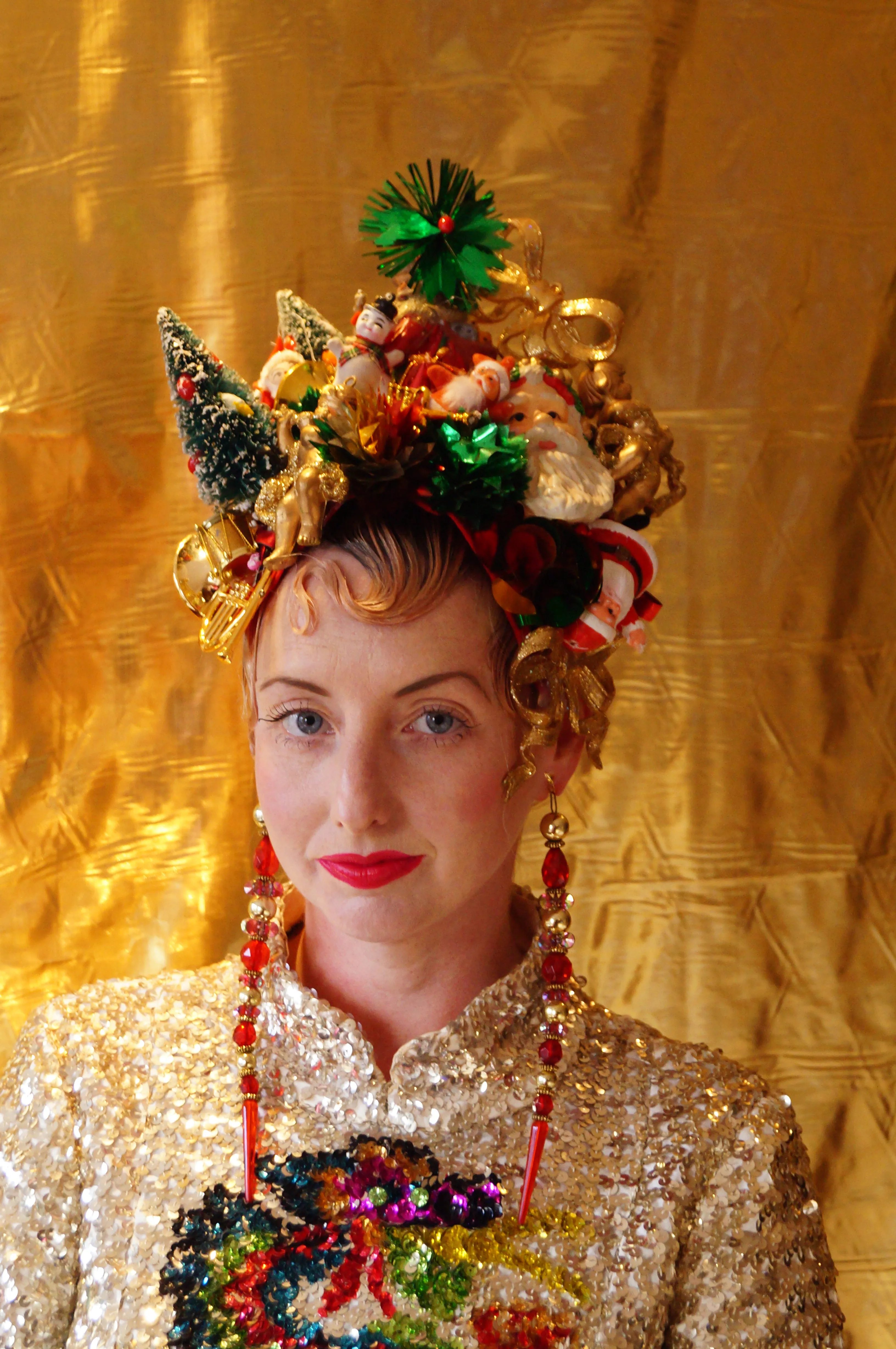 Kitsch Collection Vintage Traditional Christmas Baubles Headpiece
