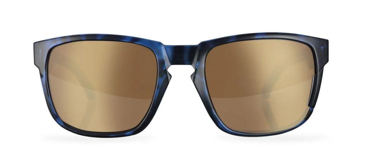 KOO California Tortoise Blue Sunglasses - Polarized Lens