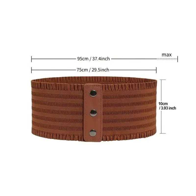 Ladies' Wide Stretch Snap-Button Corset Belt