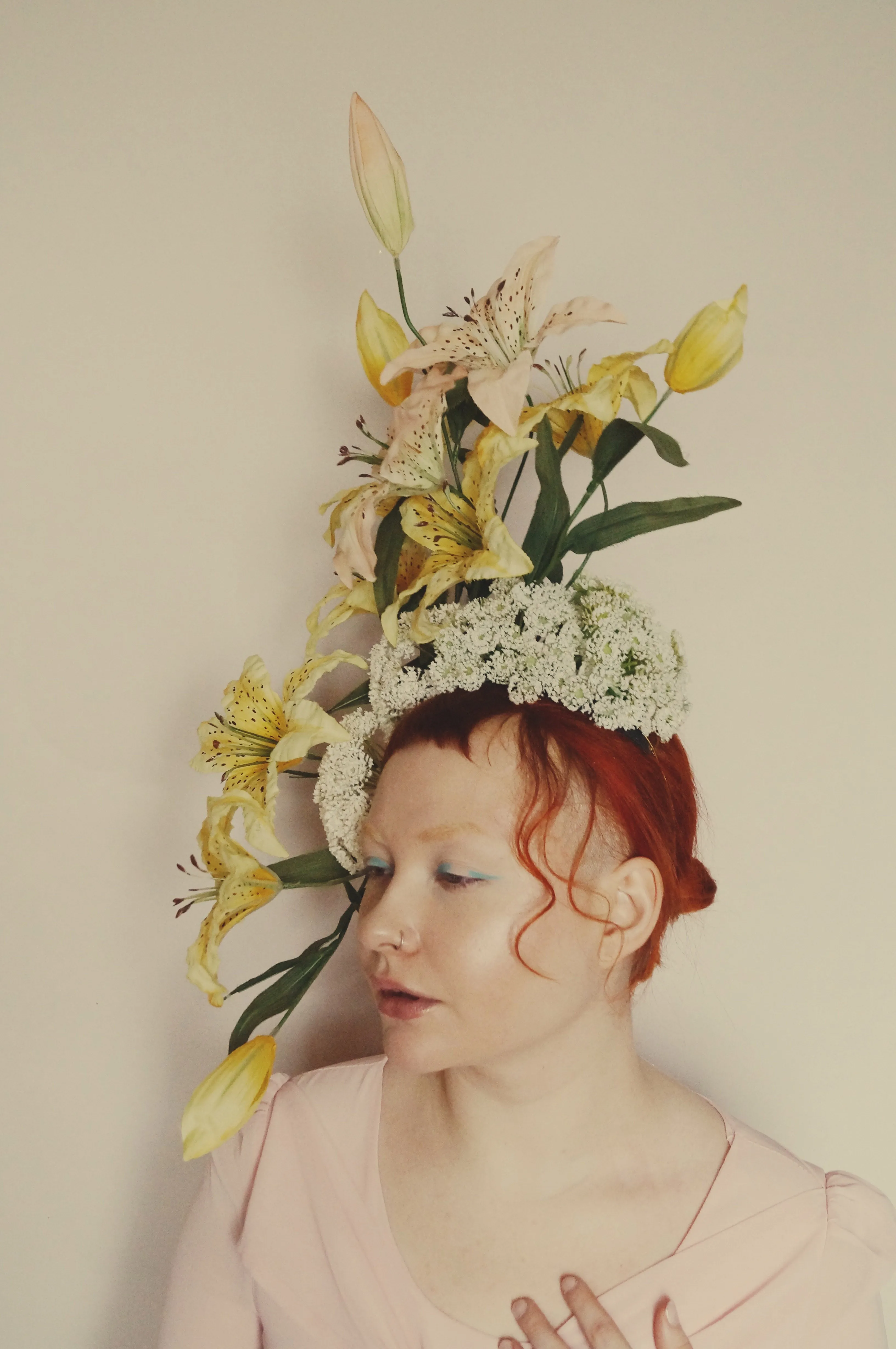 Lily Flower headdress / Carmen Miranda
