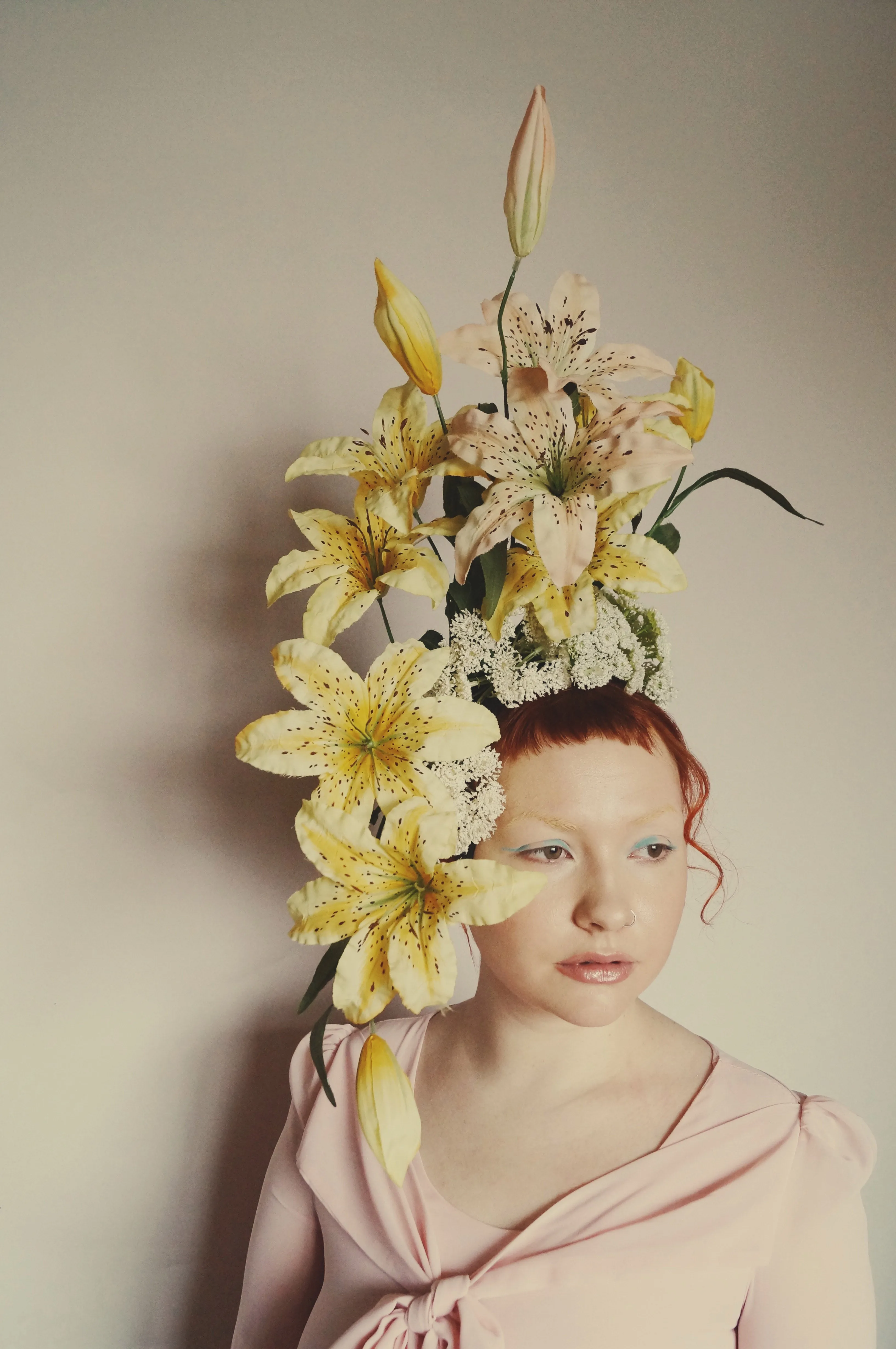 Lily Flower headdress / Carmen Miranda