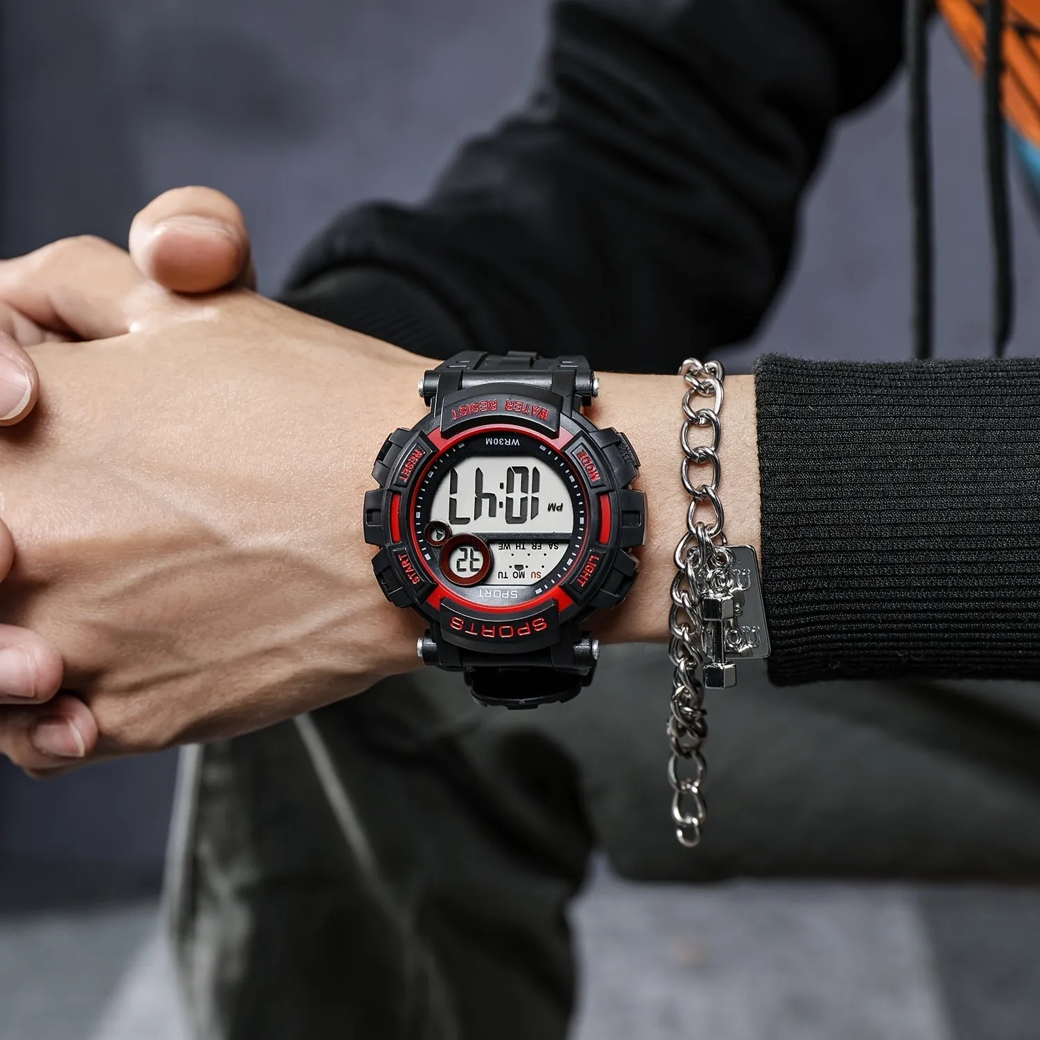 Luminous Multi-functional Sports Watch Bracelet Box for Men