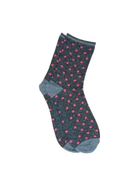 Lurex Glitter Dot Socks KNowledge Cotton Apparel