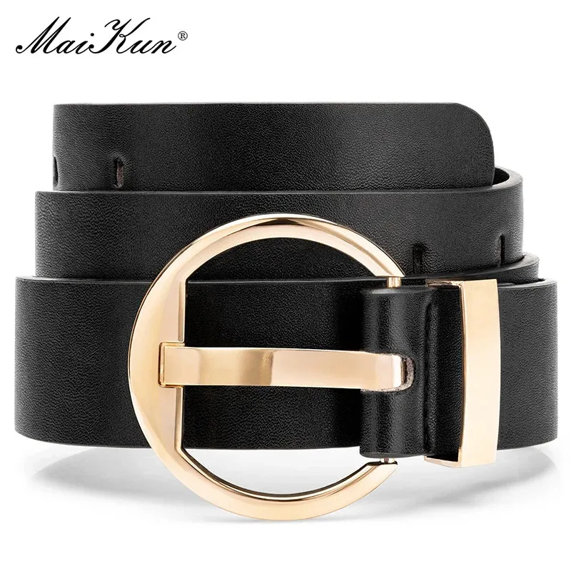 Maikun Faux Leather Pin Buckle Belt for Women