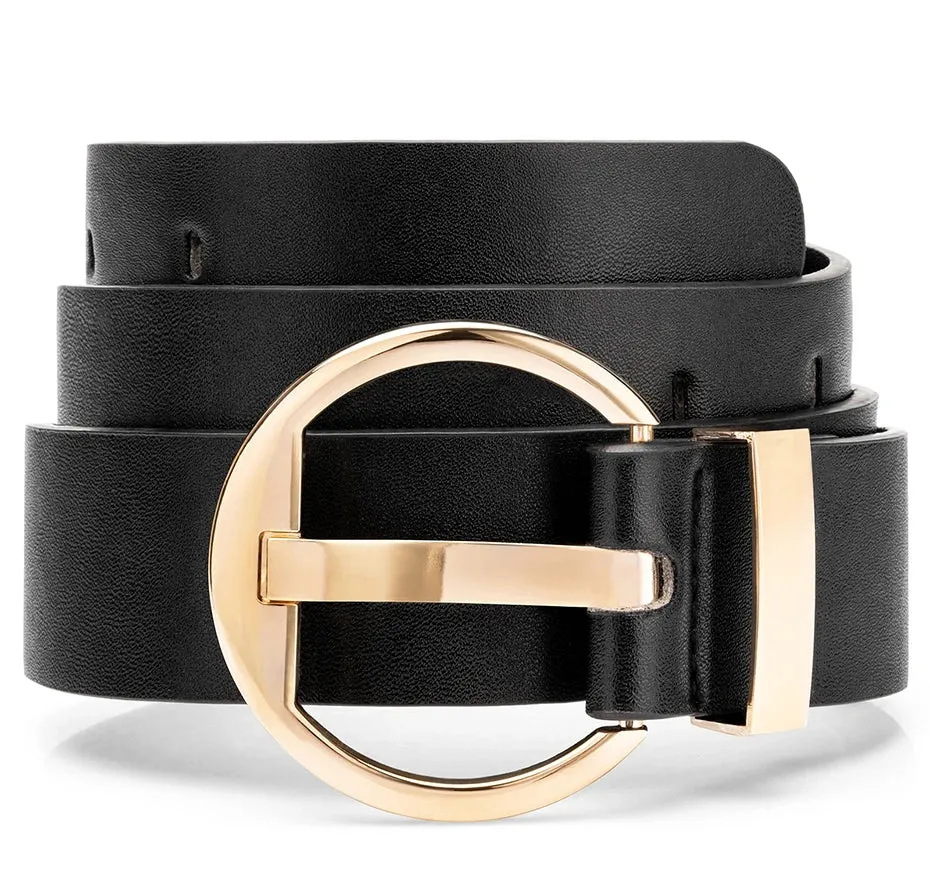 Maikun Faux Leather Pin Buckle Belt for Women