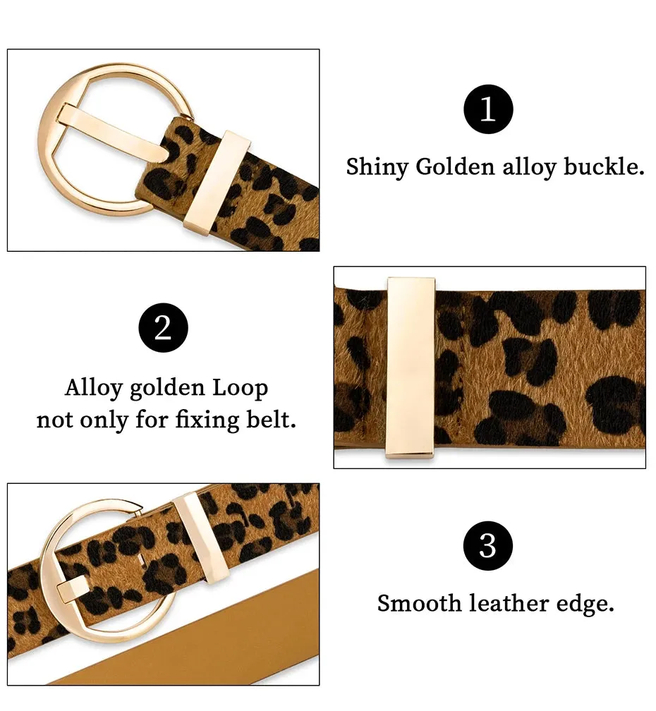 Maikun Faux Leather Pin Buckle Belt for Women