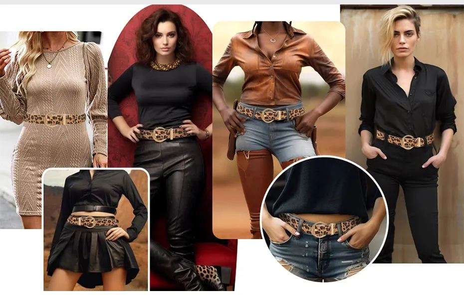 Maikun Faux Leather Pin Buckle Belt for Women