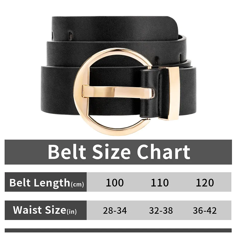 Maikun Faux Leather Pin Buckle Belt for Women