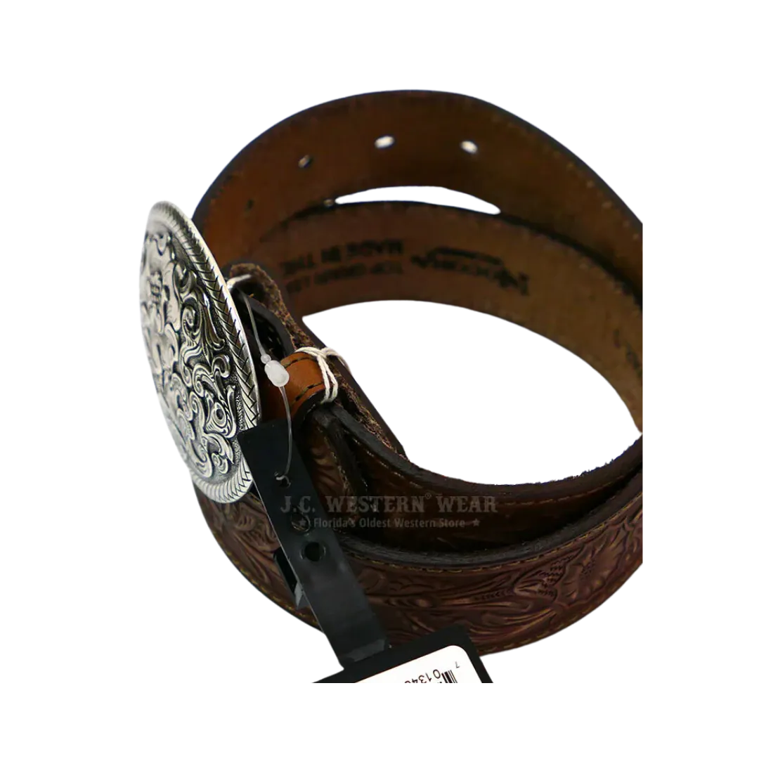 M&f Womens Nocona Tooled Leather Belt