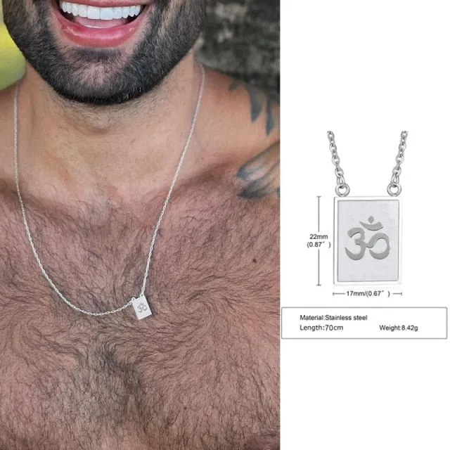Men Cross Scapular Necklace