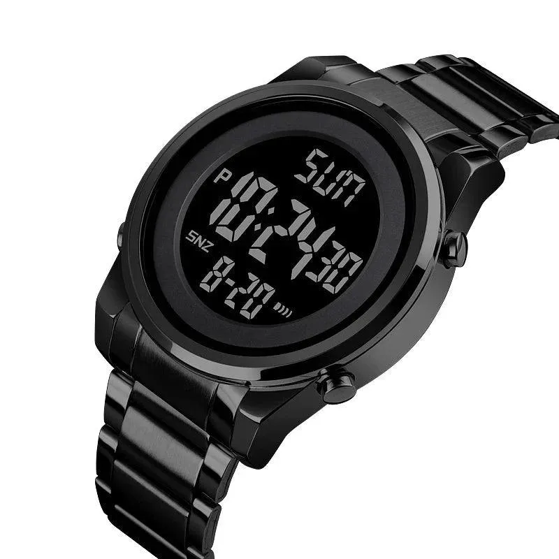 Men's LED Digital Sports Watch - Military-Grade, Waterproof, Stainless Steel
