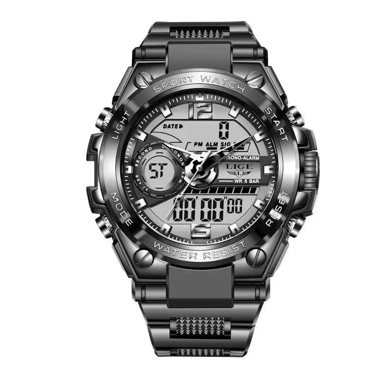 Men's Military Sport Watch – 50M Waterproof Digital LED Quartz