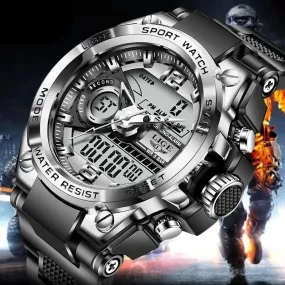 Men's Military Sport Watch – 50M Waterproof Digital LED Quartz