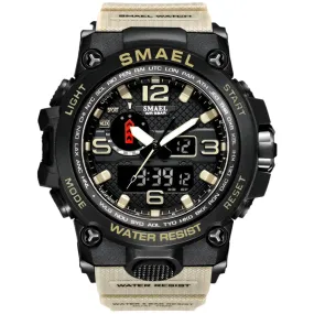Men’s Military Sport Watch - 50M Waterproof LED Quartz Clock, Shock Resistant, Chronograph, Relogio Masculino