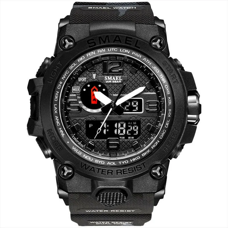 Men’s Military Sport Watch - 50M Waterproof LED Quartz Clock, Shock Resistant, Chronograph, Relogio Masculino