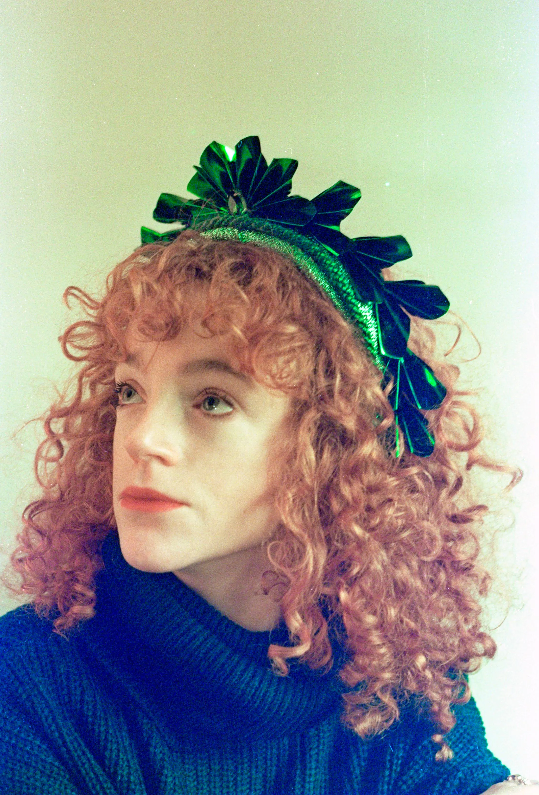 Metallic Origami Crown GREEN
