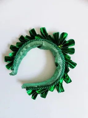 Metallic Origami Crown GREEN