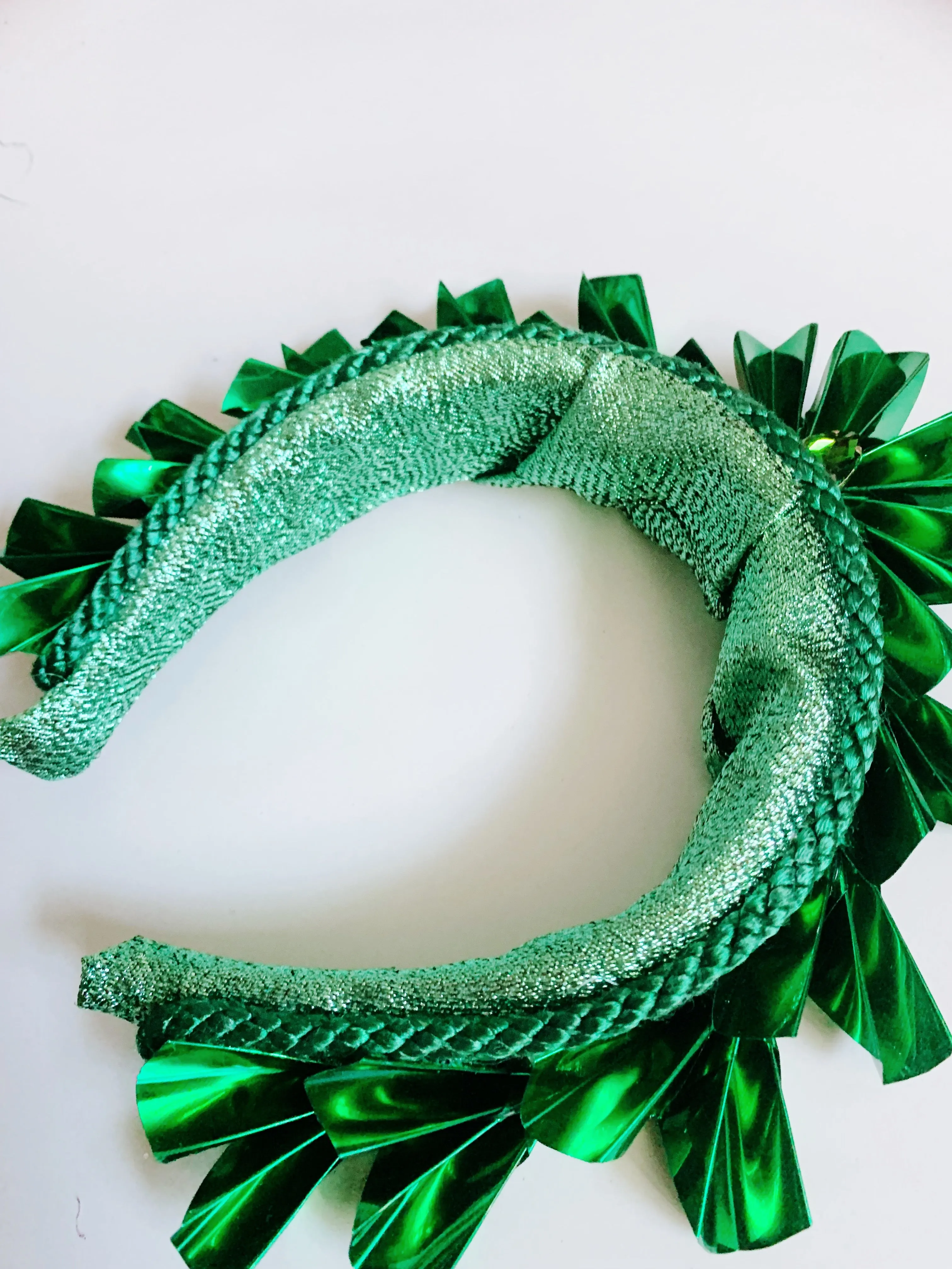 Metallic Origami Crown GREEN