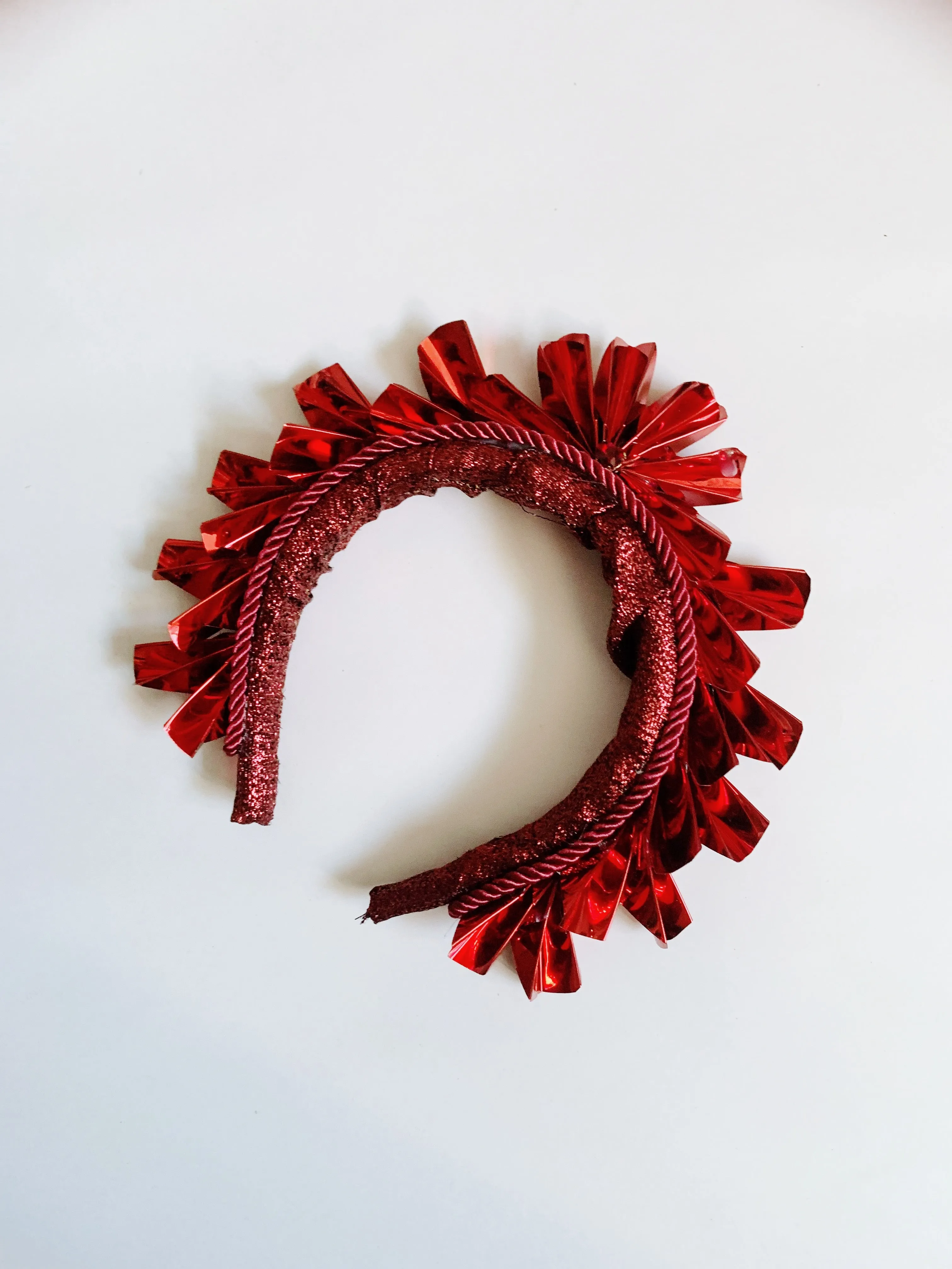 Metallic Origami Crown Red