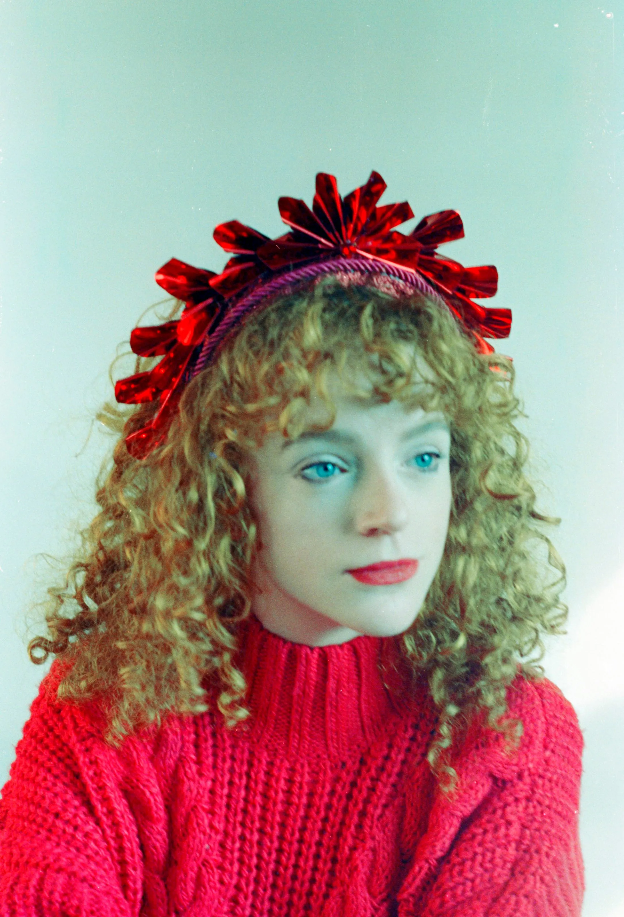 Metallic Origami Crown Red
