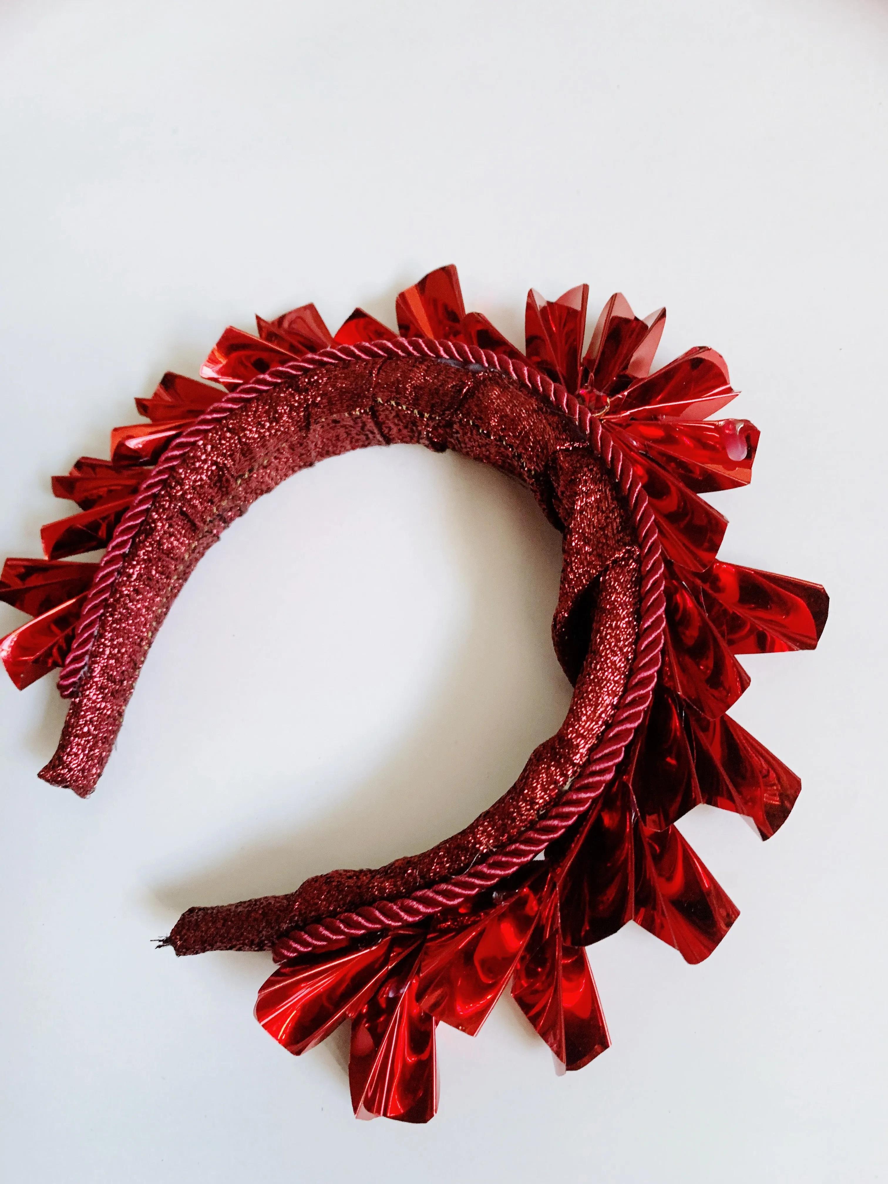 Metallic Origami Crown Red