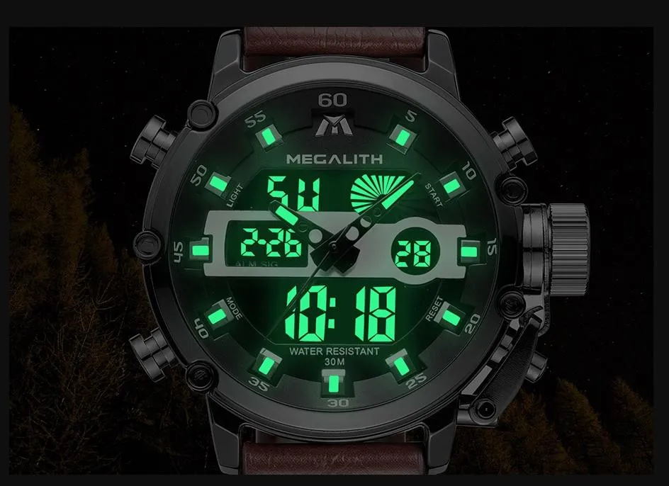 MGLX™ Men's Business Sport Military Quartz Luminous Wrist Watch