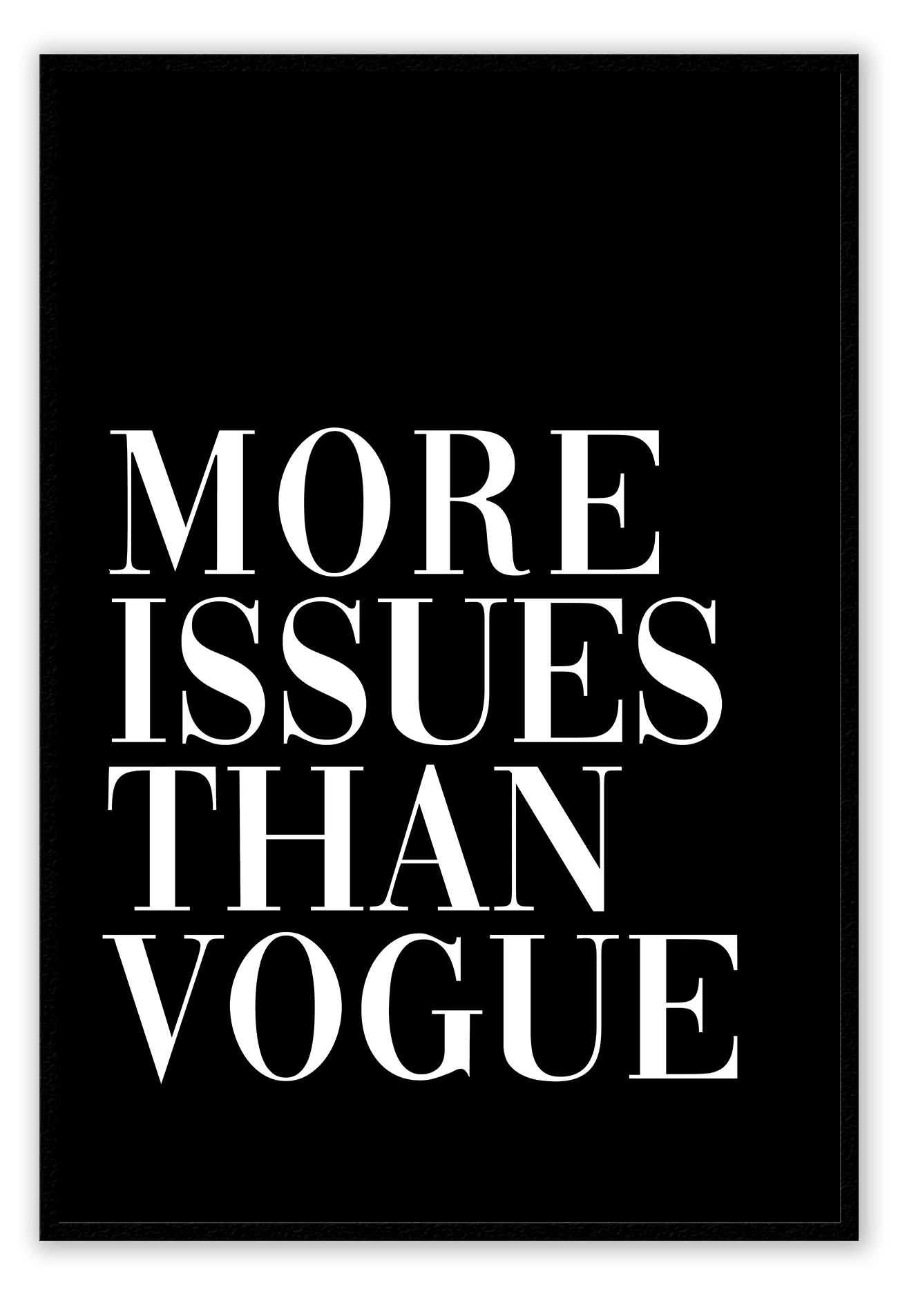 More Issues than Vogue Black
