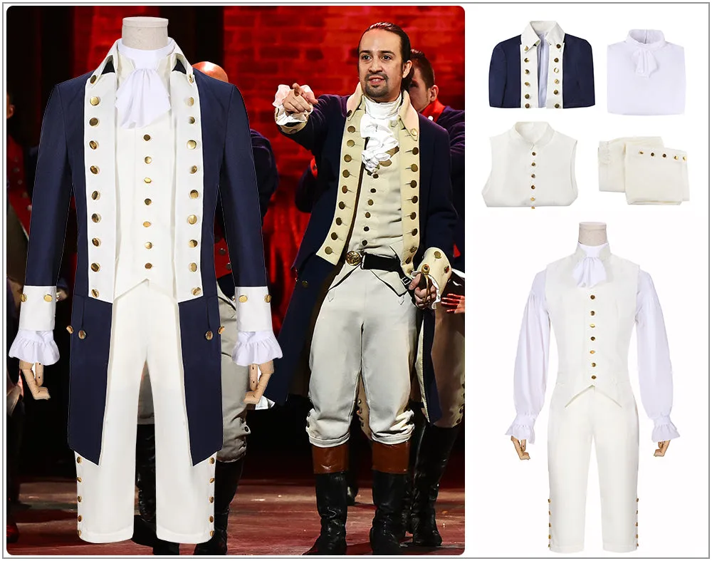 Musical Opera Hamilton Alexander Hamilton Stage Uniform Concert Cosplay Costume Carnival Halloween