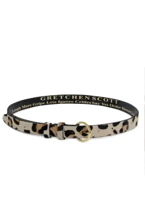 Neutral Leopard Belt