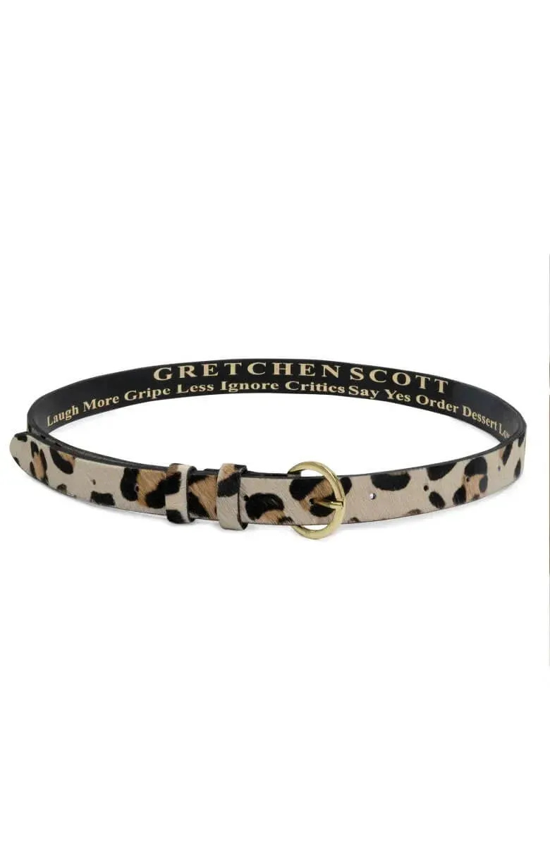 Neutral Leopard Belt