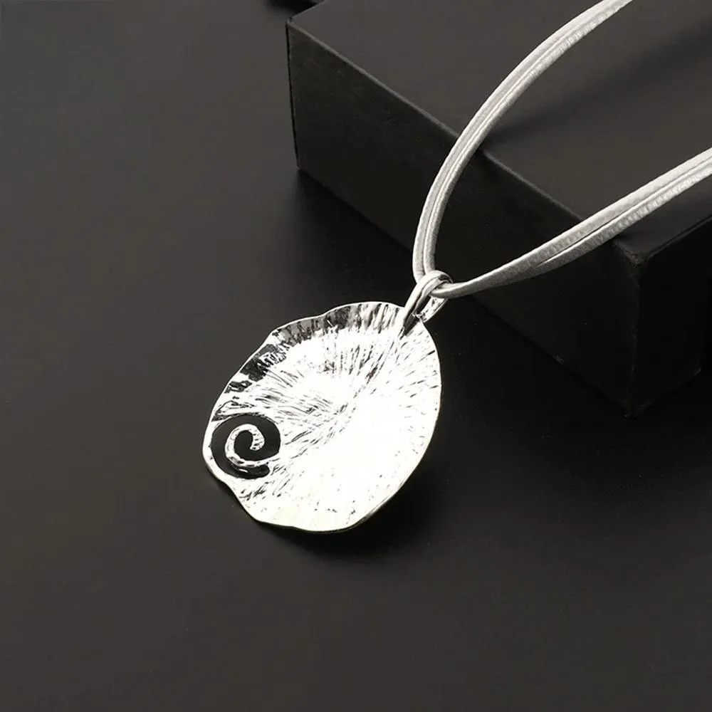 New Geometric Necklace Neck Chokers Hollow Out Suspension Silver Color Pendants