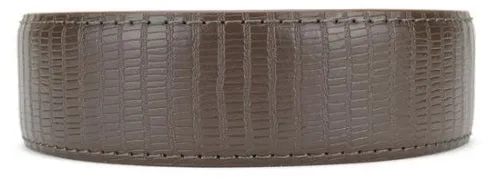 Nexbelt Lizard Chocolate Brown Precisefit Embossed Leather Strap