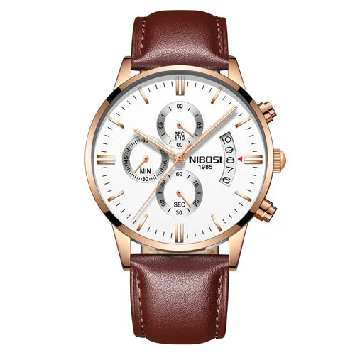 NIBOSI Men Wristwatches Luxury Famous Top Brand Men's