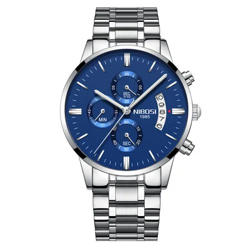 NIBOSI Men Wristwatches Luxury Famous Top Brand Men's