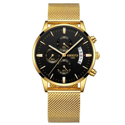 NIBOSI Men Wristwatches Luxury Famous Top Brand Men's
