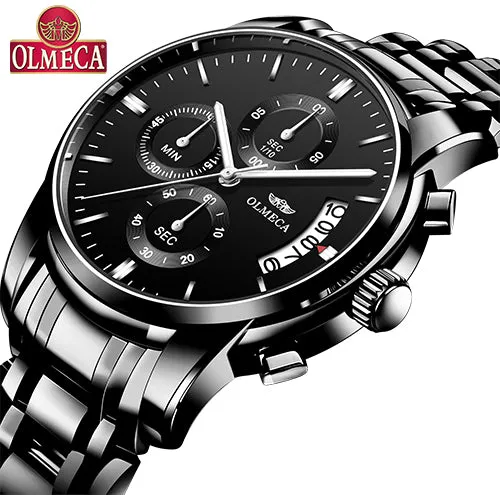 OLMECA   Men Wristwatch Luxury Wristwatches 3ATM Waterproof