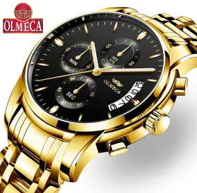 OLMECA   Men Wristwatch Luxury Wristwatches 3ATM Waterproof