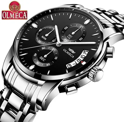 OLMECA   Men Wristwatch Luxury Wristwatches 3ATM Waterproof