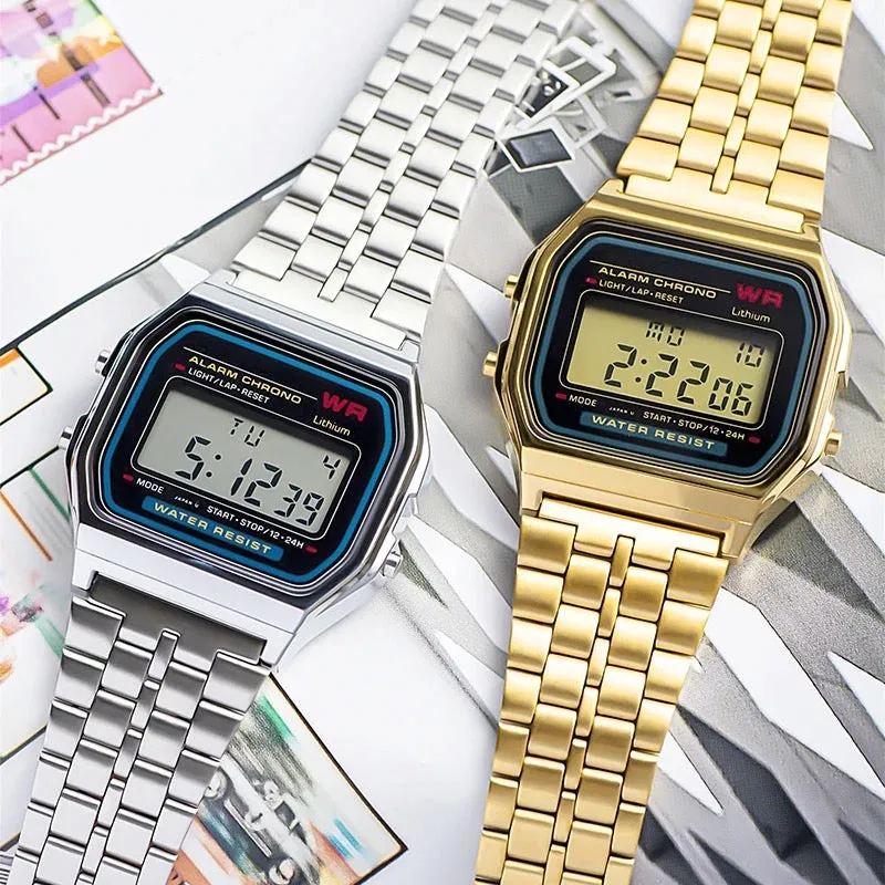 Ordinary Digital Watch | Classic Design Watch | 3 Piece Set Combo