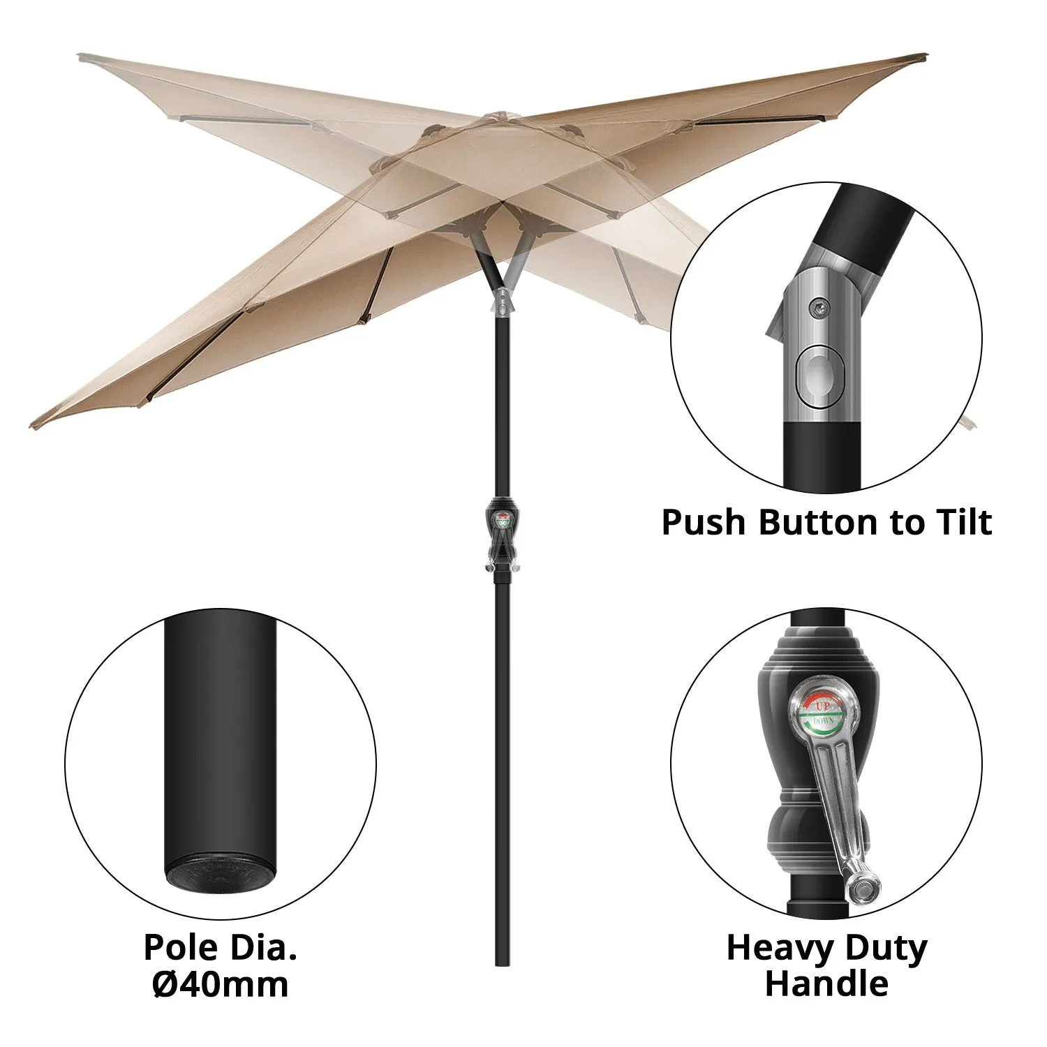 Outdoor Umbrella (Ø8'7")