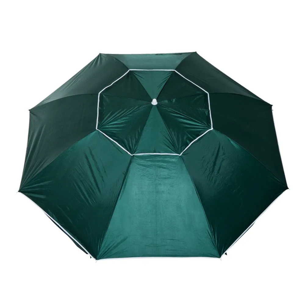 Outsunny  Beach Canopy Parasol with Side Panels  2 m- Green