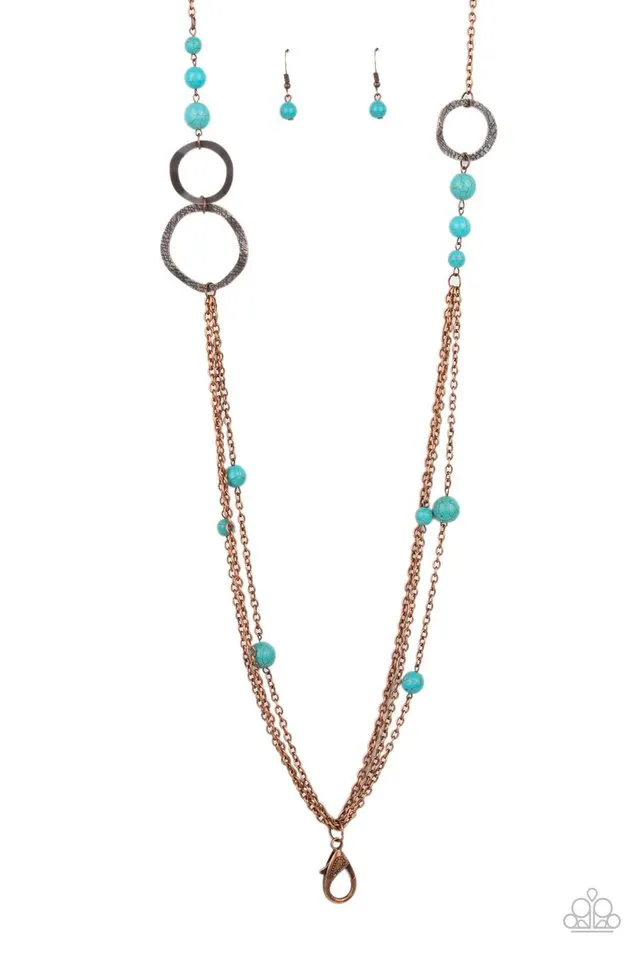 Paparazzi Necklace ~ Local Charm - Copper